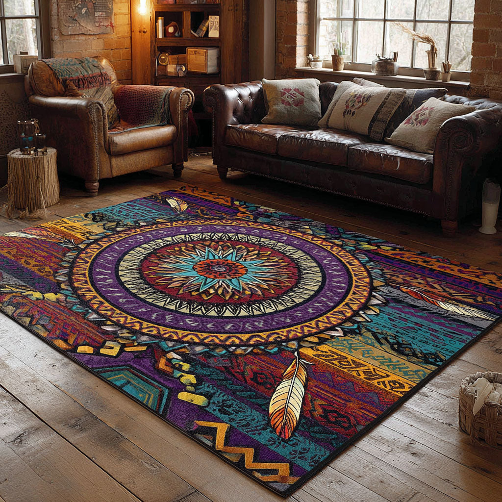 Wild Mesa Spirit Area Rug - Non-Slip Washable 3D Print Rug for Living Room & BedroomTVC210896
