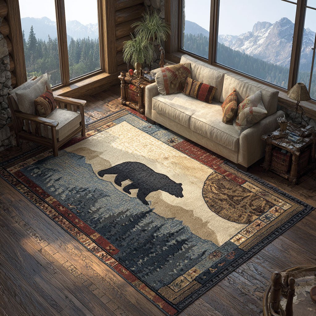 Wild Trail Area Rug - Non-Slip Washable 3D Print Rug for Living Room & BedroomTVC210895