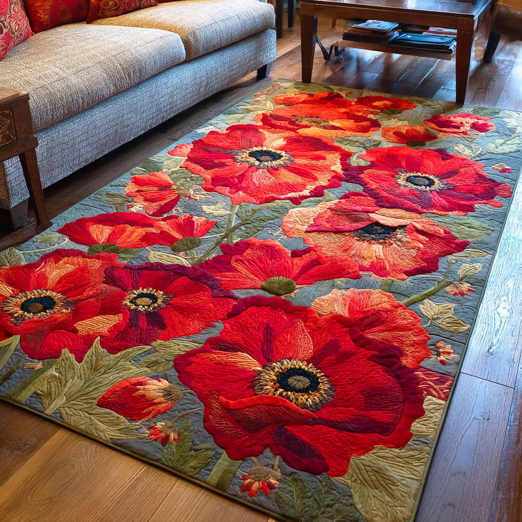 Wildflower Dream Area Rug - Non-Slip Washable 3D Print Rug for Living Room & BedroomTVC2108241