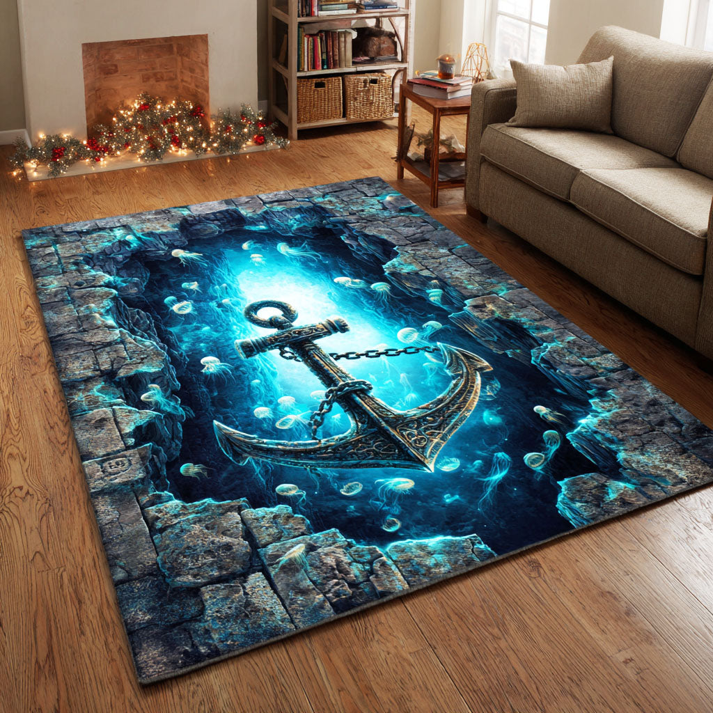 Windward Journey Area Rug - Non-Slip Washable 3D Print Rug for Living Room & BedroomTVC210895