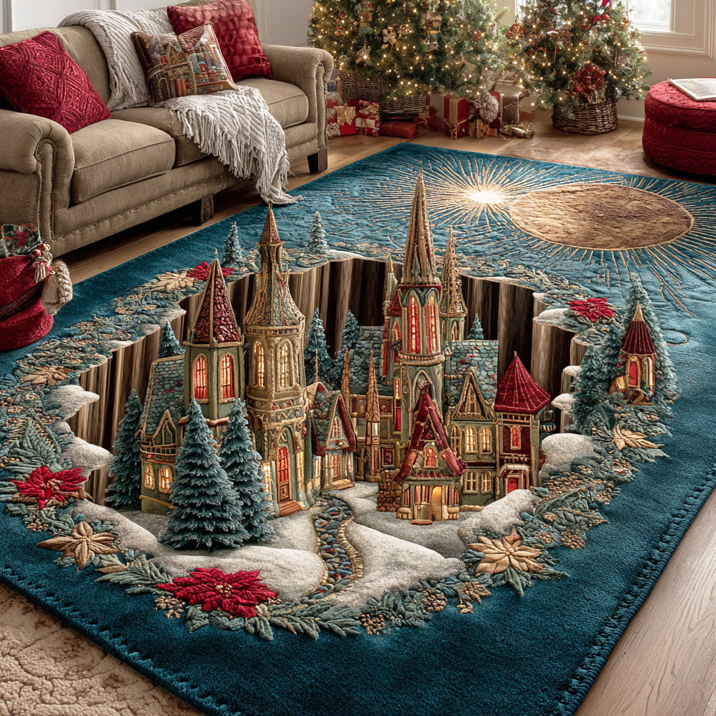Winter Dream Area Rug - Non-Slip Washable 3D Print Rug for Living Room & BedroomTVC210894