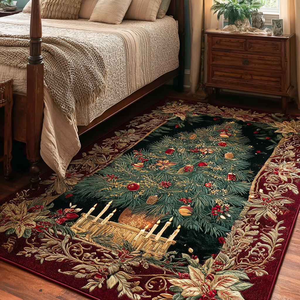 Winter Light Area Rug - Non-Slip Washable 3D Print Rug for Living Room & BedroomTVC210892