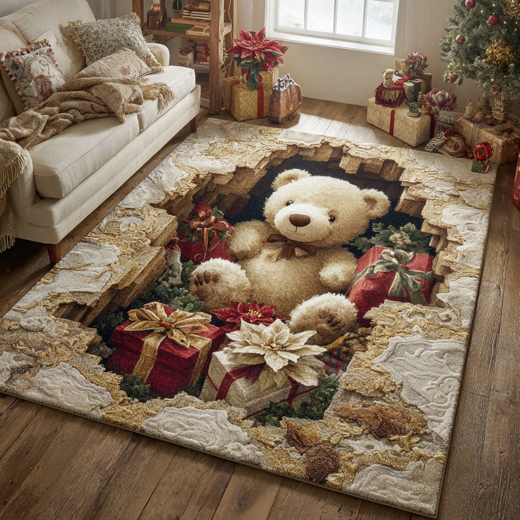 Winter Nest Area Rug - Non-Slip Washable 3D Print Rug for Living Room & BedroomTVC210892