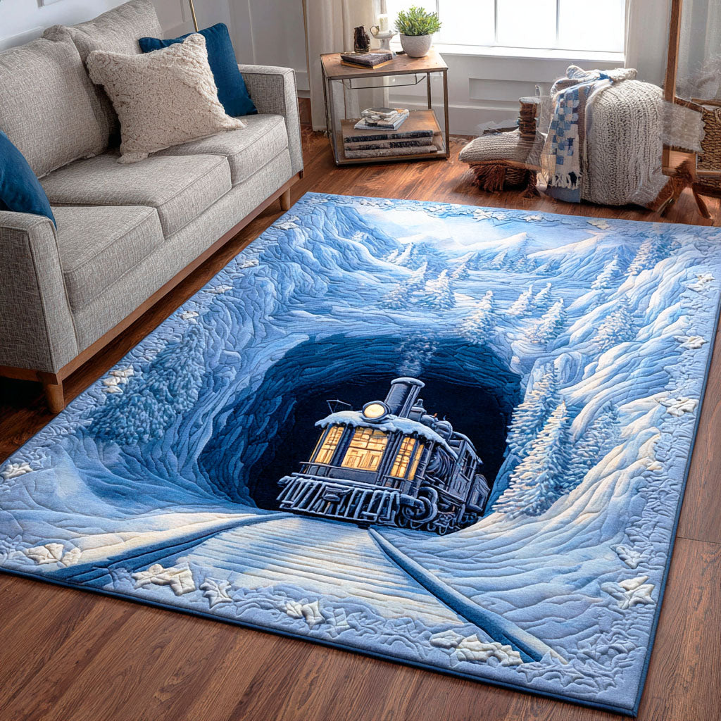 Winter Rail Dream Area Rug - Non-Slip Washable 3D Print Rug for Living Room & BedroomTVC210892