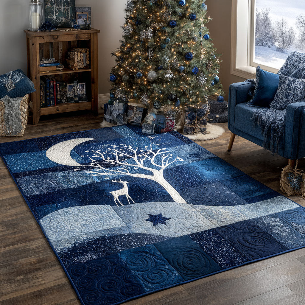 Winter Starlight Area Rug - Non-Slip Washable 3D Print Rug for Living Room & BedroomTVC210892