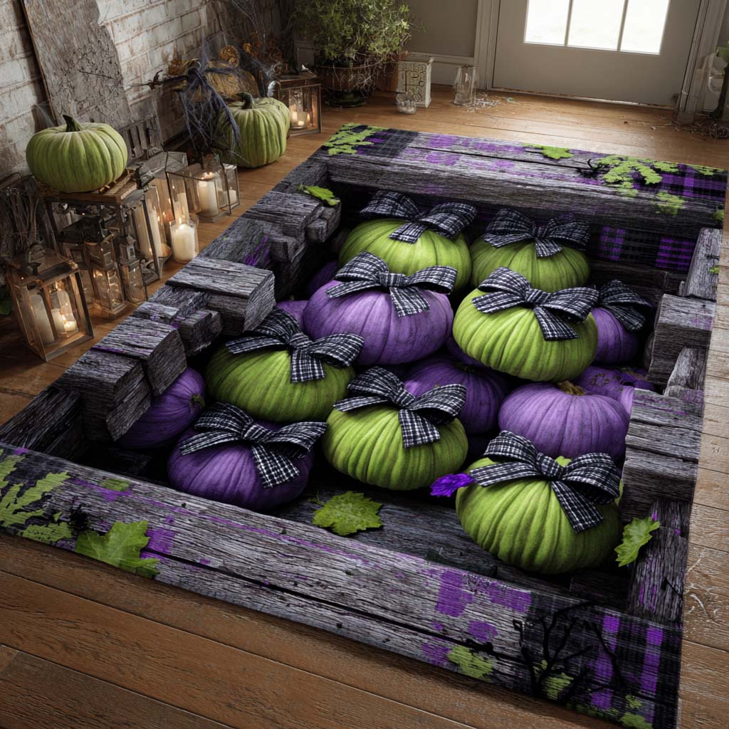 Witchy Harvest Halloween Area Rug - Non-Slip Washable 3D Print Rug for Living Room & BedroomTVC2108107