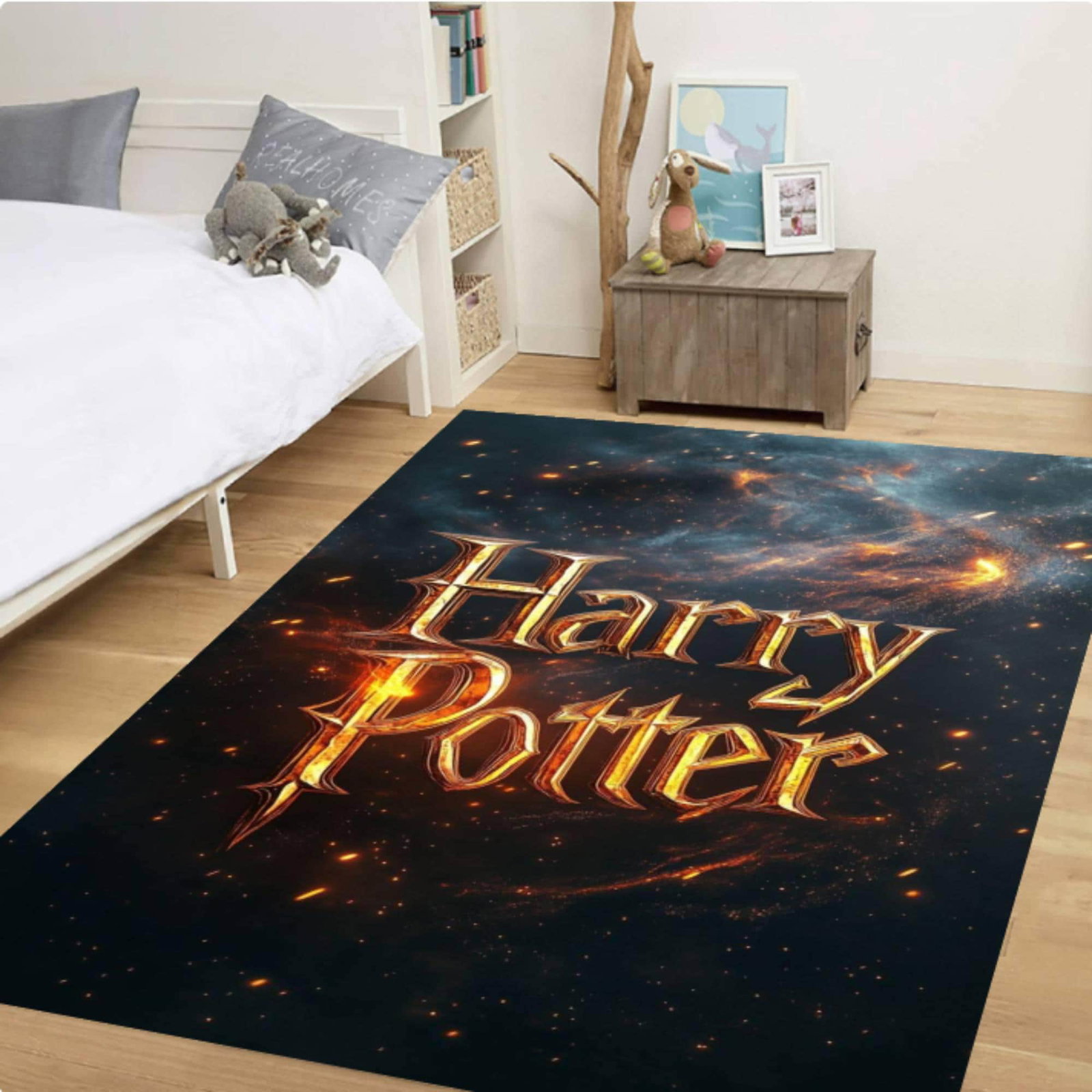 Wizard Fantasy Area Rug - Playroom Bedroom Mystic StyleTVC1708392