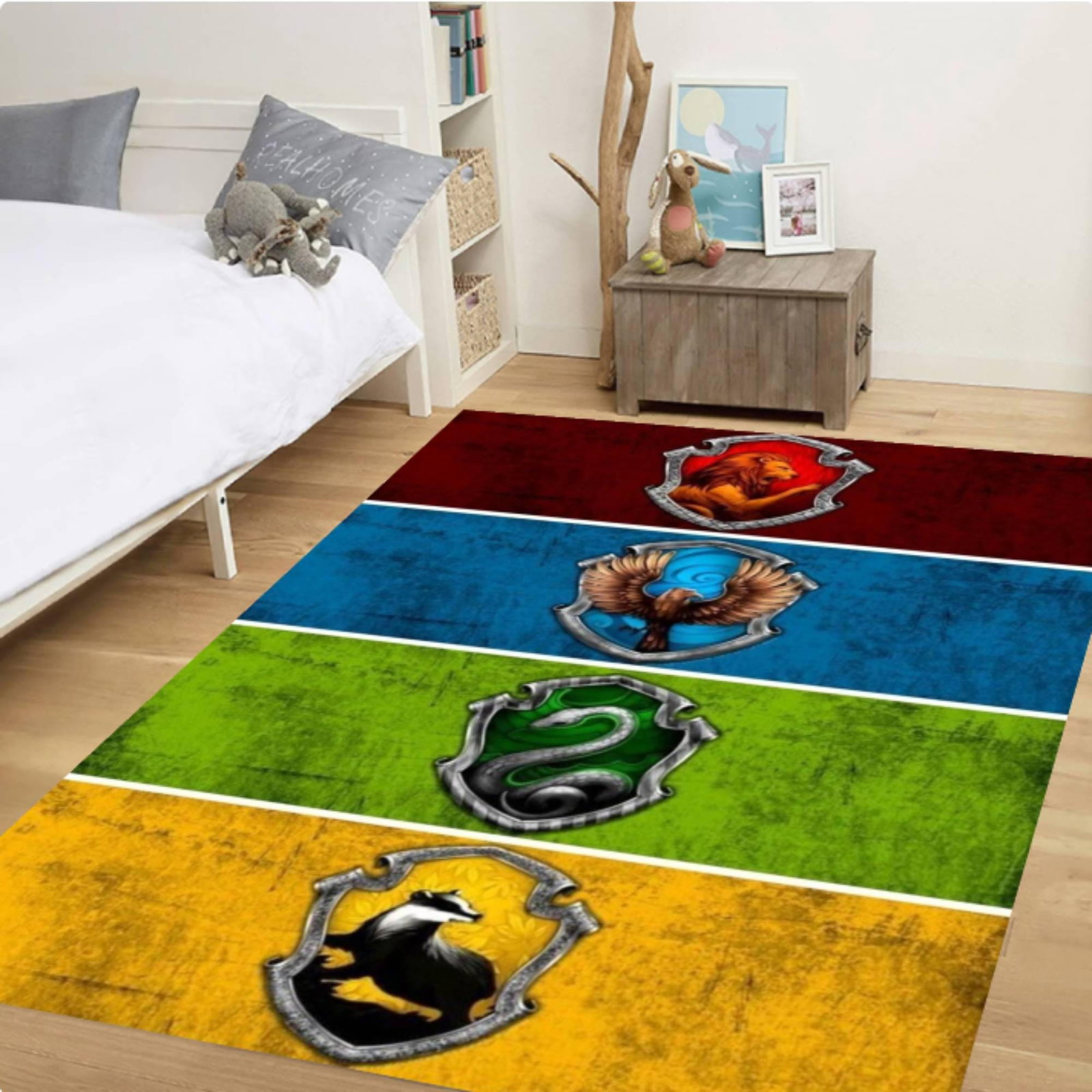 Wizard House Crest Area Rug, Magic Kids Room DecorTVC1708395