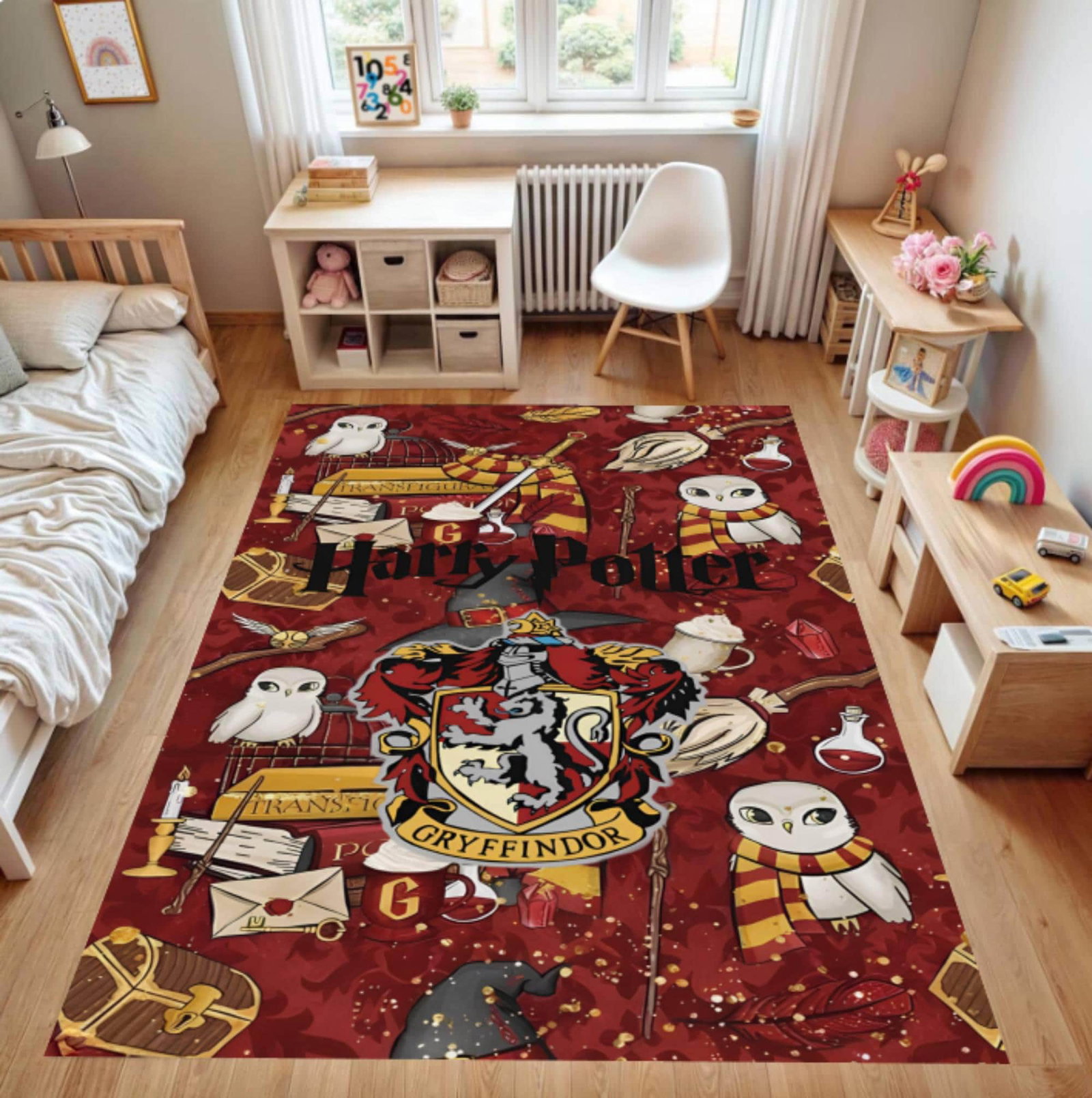 Wizard-kindertapijt Rug Griffin Washable Mat Non-slip Playroom Decor Rug withTVC1708374