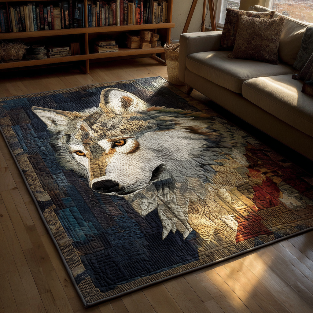 Wolf Spirit Area Rug - Non-Slip Washable 3D Print Rug for Living Room & BedroomTVC210890