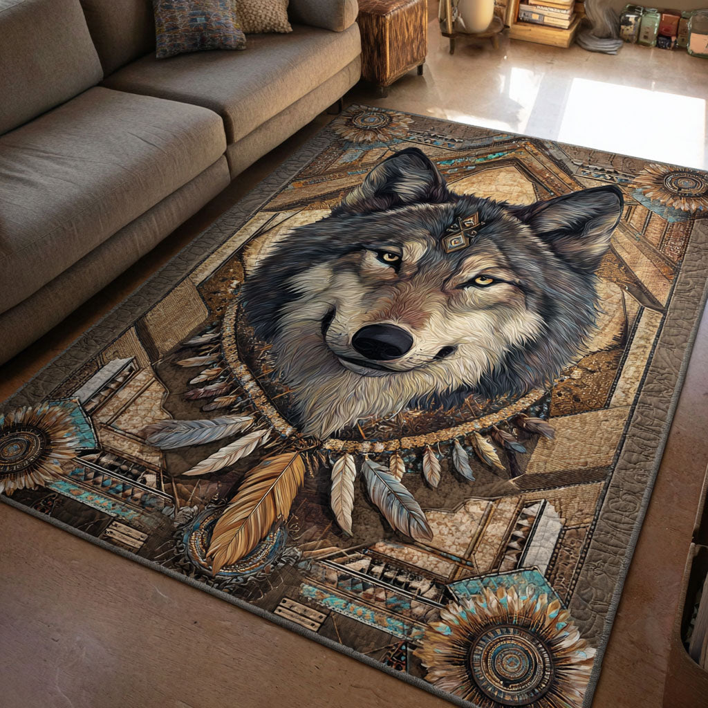 Wolf Whisper Area Rug - Non-Slip Washable 3D Print Rug for Living Room & BedroomTVC210890
