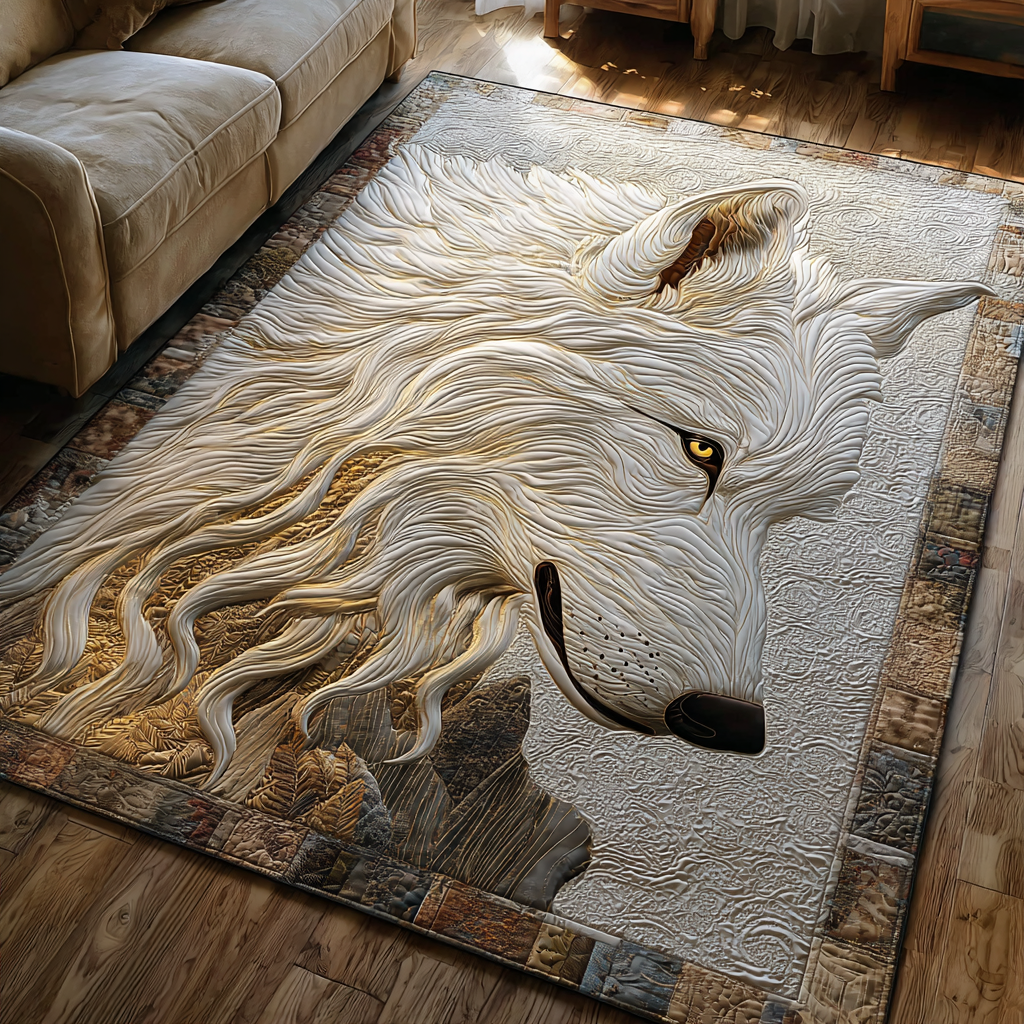 Wolf Whisper Area Rug - Non-Slip Washable 3D Print Rug for Living Room & BedroomTVC210890