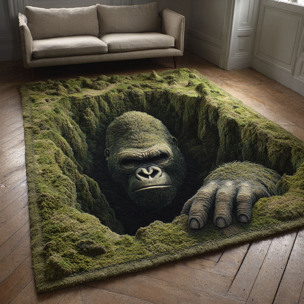 Woodland Wander Area Rug - Non-Slip Washable 3D Print Rug for Living Room & BedroomTVC210890