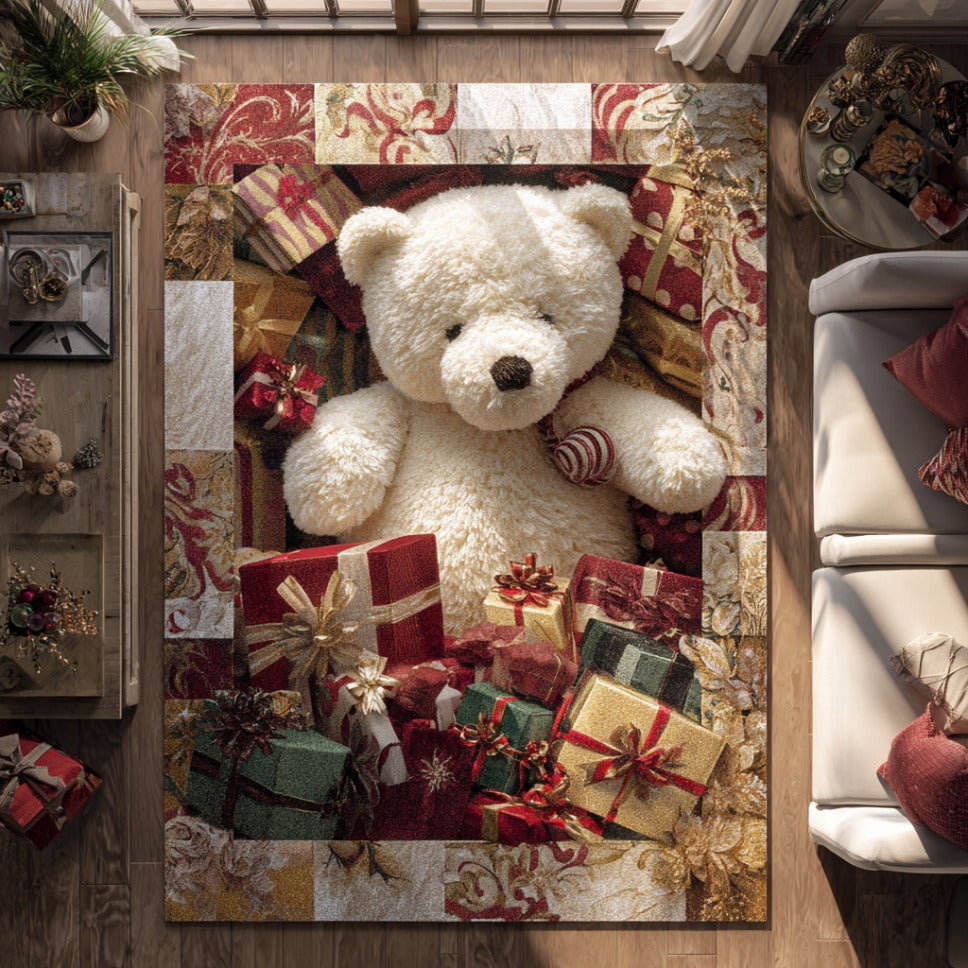 Yuletide Wonder Christmas Area Rug - Non-Slip Washable 3D Print Rug for Living Room & BedroomTVC210889